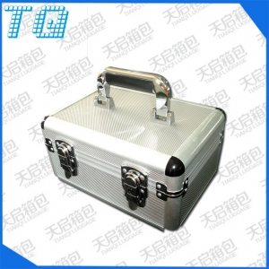 Portable cosmetics aluminum box